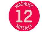 12 miesięcy ważności