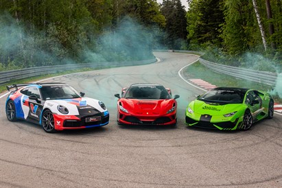 Jazda Ferrari F8 Tributo, Lamborghini Huracan i Porsche 911 Carrera 4 - pojedynek supersamochodów