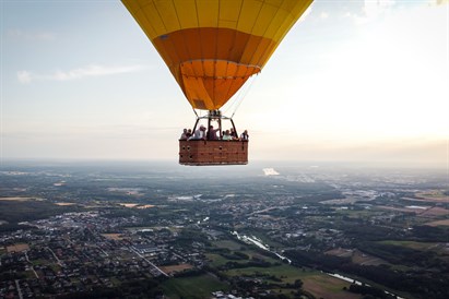 Lot balonem - Warszawa - Łódź i okolice
