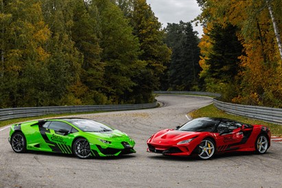Pojedynek Ferrari F8 Tributo vs Lamborghini Huracan