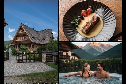 Weekend dla dwojga 3w1 – apartamenty Tatrzański Bór, Terma Bania, restauracja Góralska Tradycja