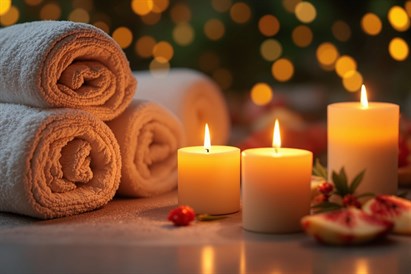 Masaż relaksacyjny rozgrzaną świecą o aromacie Grzanego Wina
