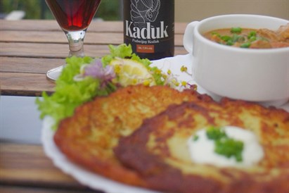 Kolacja na tarasie widokowym w Bistro Ułan