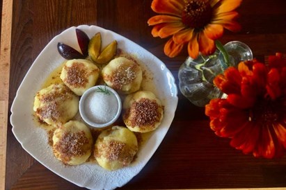 Kolacja na tarasie widokowym w Bistro Ułan