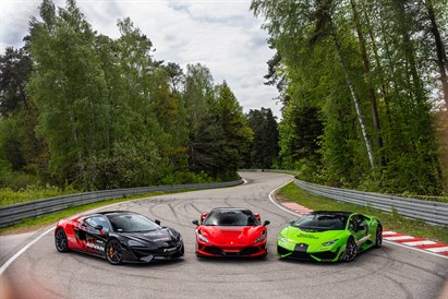Jazda Ferrari F8 Tributo, Lamborghini Huracan i McLarenem 570GT - pojedynek supersamochodów