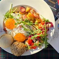 Śniadanie dla dwojga w Restauracji Sąsiedzi w Krakowie