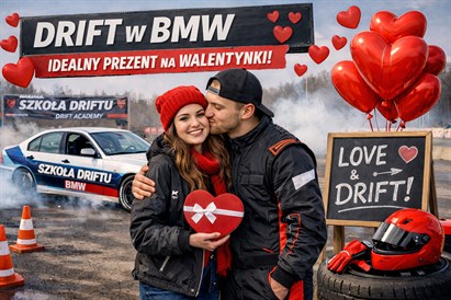 Walentynkowa nauka driftu dla dwojga – Tor Autek koło Warszawy
