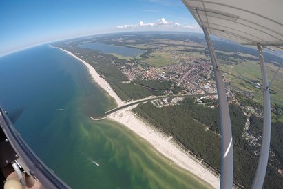 Lot zapoznawczy awionetką - TORUŃ, ŁEBA