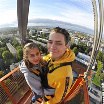 Skok na Bungee dla Dwojga +film+ zdjęcia w Krakowie