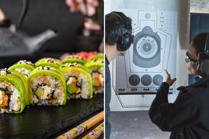 2w1 Warszawa dla dwojga – adrenalina na strzelnicy PM Shooter, japońskie smaki w restauracji Geisha Sushi