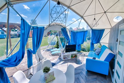 Nocleg w Domku Sferycznym ze śniadaniem przy Energylandii dla 5 osób - Holiday Park Zator