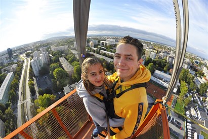 Skok na Bungee dla Dwojga z filmowaniem w Krakowie