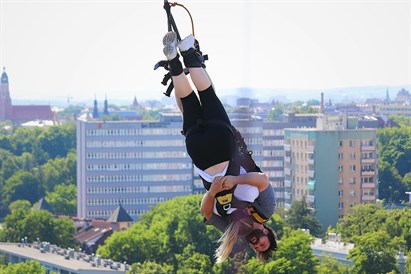 Skok na Bungee dla Dwojga +film+ zdjęcia w Krakowie
