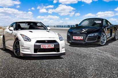 Pojedynek Devil-Cars: jazda Nissanem GT-R i Audi R8 po wybranym torze!