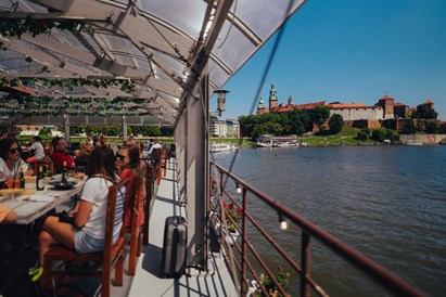 Romantyczna kolacja degustacyjna z rejsem w Krakowie