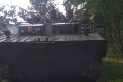 Przejazd amfibią na Ranczu w Dolinie - Poznań (Kiszkowo)