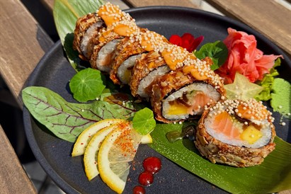 Sushi z przyjaciółmi w Suszarni we Wrocławiu (Hubska)
