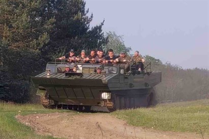 Przejazd amfibią na Ranczu w Dolinie - Poznań (Kiszkowo)