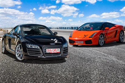Test super samochodów: Lamborghini Gallardo vs Audi R8 na torze