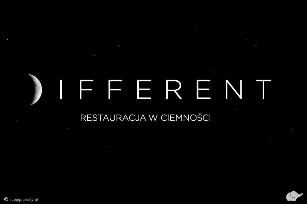 Voucher kwotowy do restauracji Different – posiłek w ciemności