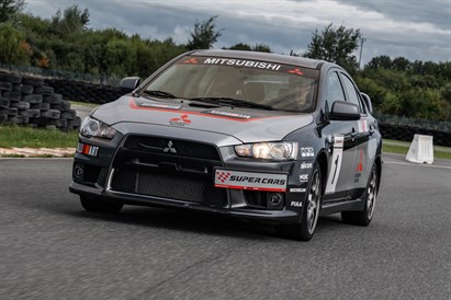 Jazda Mitsubishi Lancer EVO X z filmowaniem