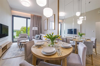 Apartament Sun & Snow Olsztyn: wypoczynek nad jeziorem dla 2-4 osób