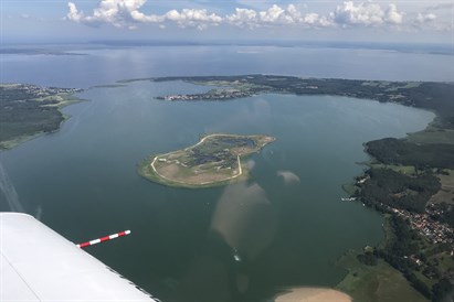 Lot samolotem nad Zalewem Szczecińskim i Wyspą Wolin – 60 minut