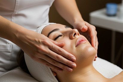 Masaż Kobido twarzy z peelingiem kawitacyjnym i maską - Haro Laser Spa