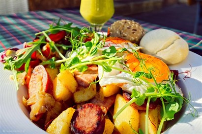 Śniadanie dla dwojga w Restauracji Sąsiedzi w Krakowie