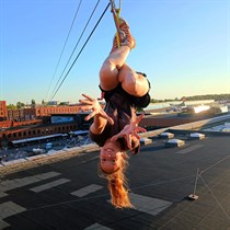 Zjazd tyrolką w Łodzi